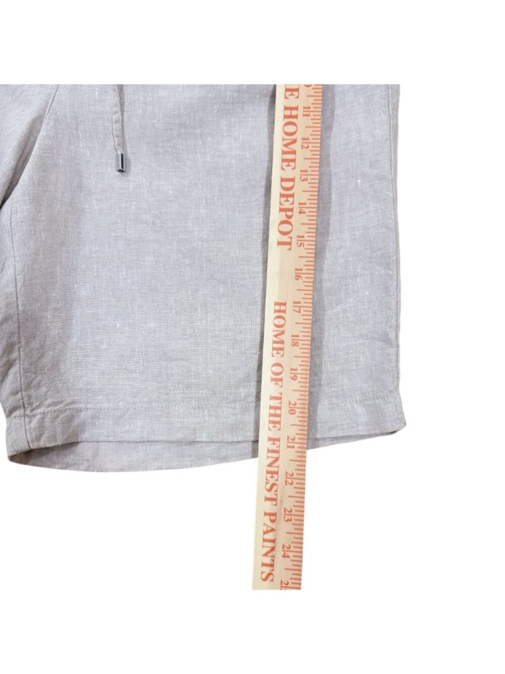 Chico’s – Women’s Beige 100% Linen Pull-On Bermuda Shorts – Size M - Picture 8 of 11